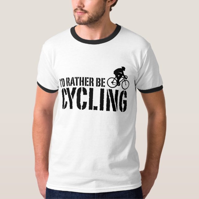 Camiseta Prefiero ser ciclista (macho) (Anverso)