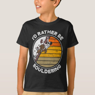 Camiseta Prefiero ser escalador de bloques Escalador divert