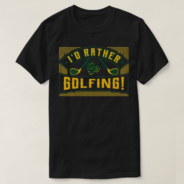 Camiseta Prefiero ser golfista Putter Golfer Birdie Bogey E (Diseño del anverso)