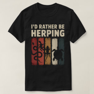 Camiseta Prefiero Ser Herping Reptile Y Amfibios Amantes