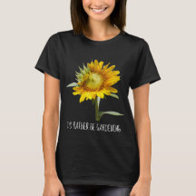 Prefiero ser jardinera; girasol