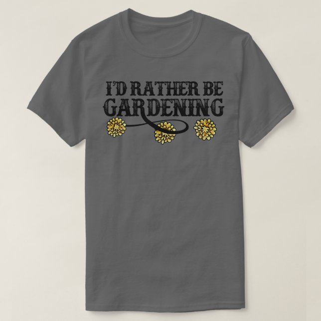 Camiseta Prefiero ser jardinería (Diseño del anverso)