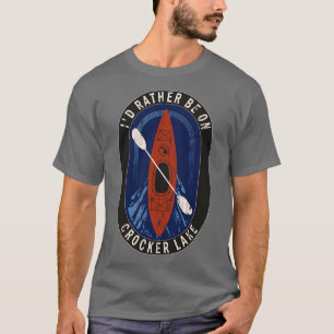 Camiseta Prefiero ser kayak en Crocker Lake en MI