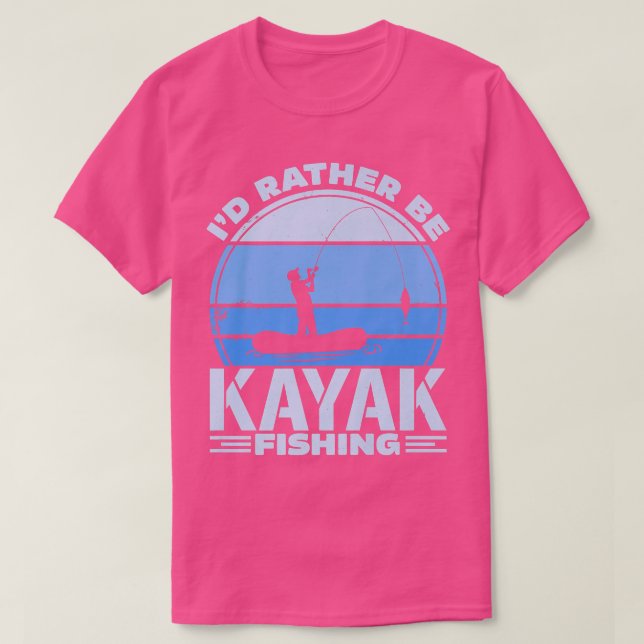 Camiseta Prefiero Ser Kayak Pescando Prima  (Diseño del anverso)