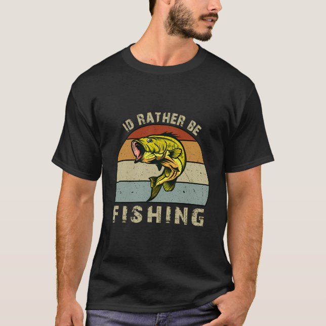 Camiseta Prefiero Ser Regalos De Pesca Para Pescadores Padr (Anverso)