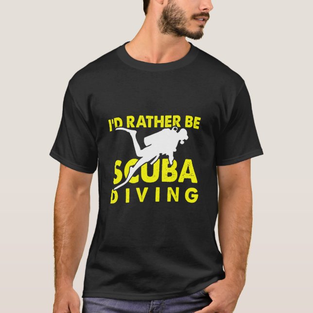 Camiseta Prefiero Ser Scuba Diving Dive Ocean (Anverso)