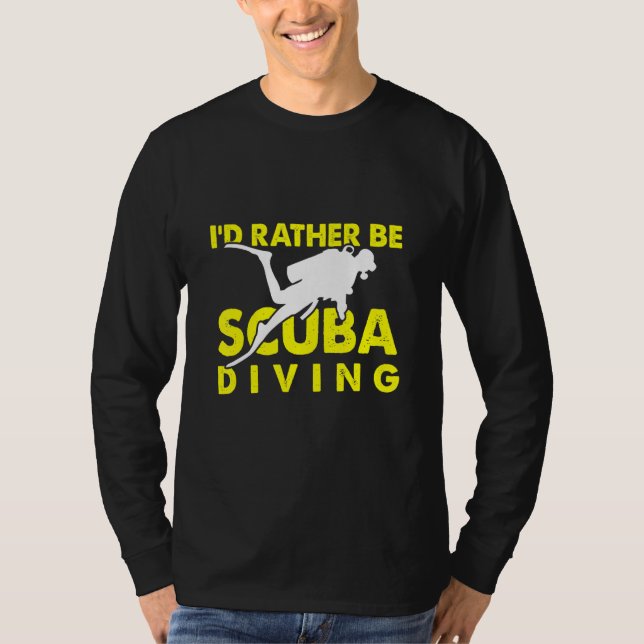 Camiseta Prefiero Ser Scuba Diving Dive Ocean (Anverso)