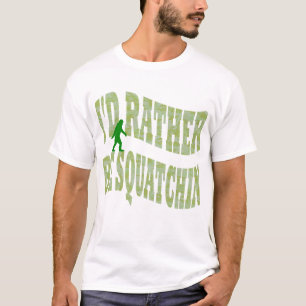 Camiseta Prefiero ser un camo verde de Squatchin