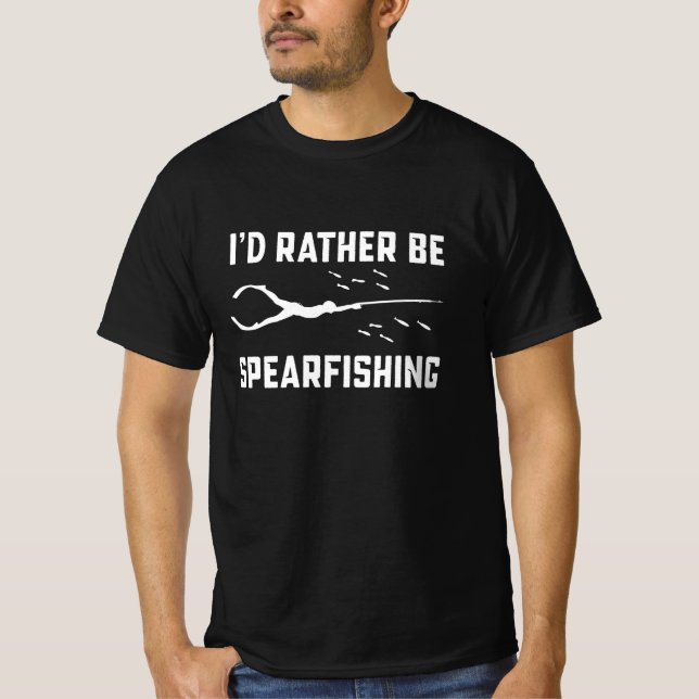Camiseta Prefiero ser un regalo de buceo divertido de pesca (Anverso)