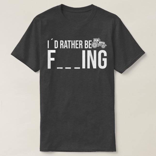 Camiseta Prefiero ser un Tractor Agrícola (Diseño del anverso)