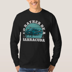 Camiseta Prefiero ser una barracuda de pesca deportiva