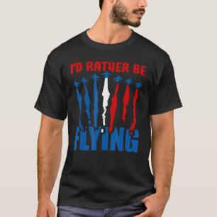Camiseta Prefiero volar en avión piloto