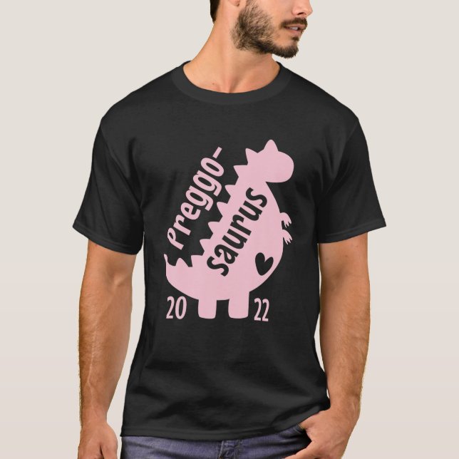 Camiseta Preggosaurus 2022 Dinosaur Trex (Anverso)