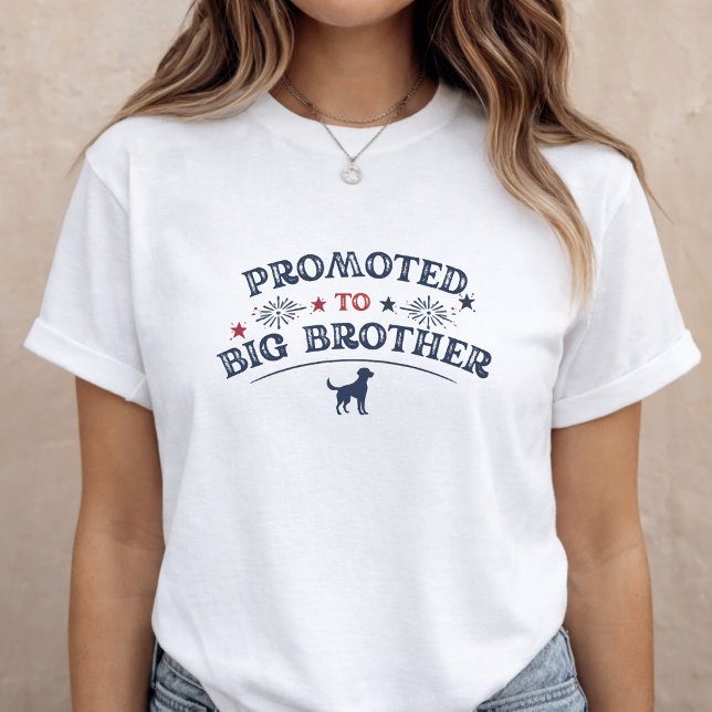 Camiseta Pregnancy Announcement Dog Big Brother 4th of July (Subido por el creador)