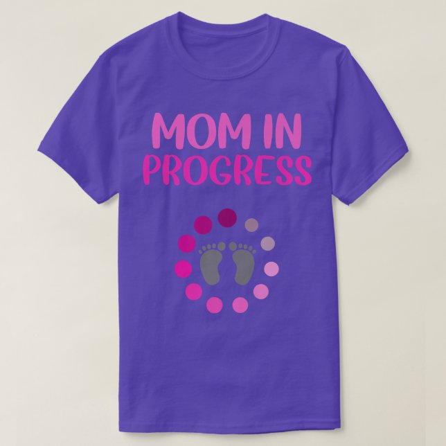 Camiseta Pregnancy Announcement Mom In Progress First Baby  (Diseño del anverso)