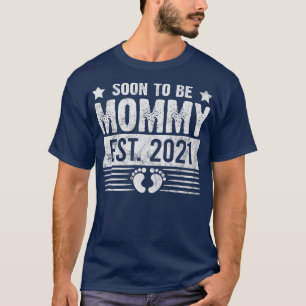 Camiseta Pregnancy Announcement New Mom 598
