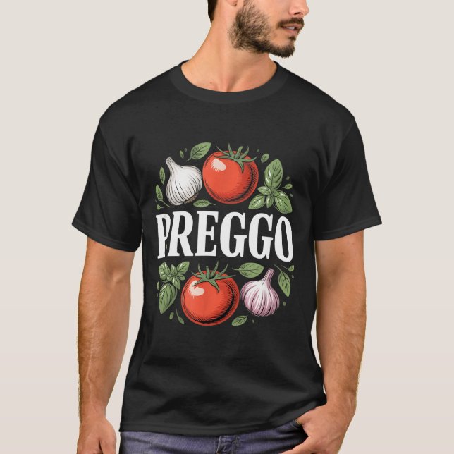 Camiseta Pregnancy Announcement Prego Pasta Sauce Funny Pre (Anverso)