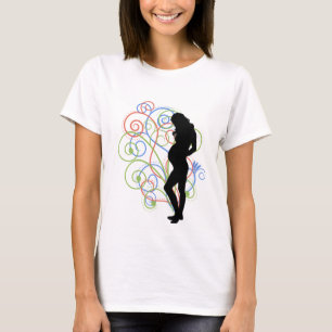 Camiseta Pregnant / Embarazada swirlies
