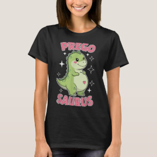 Camiseta Pregosaurus Cute Retro Embarazo De Dinosaurio Y