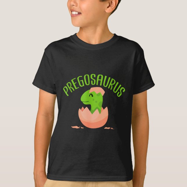 Camiseta Pregosaurus Preggo Saurus Pregnant Women Dino Love (Anverso)