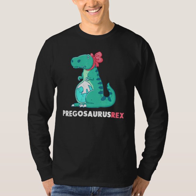 Camiseta Pregosaurus Rex Dinosaurio Pregúntes Invitación 1 (Anverso)