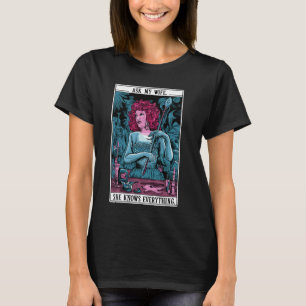Camiseta PREGUNTA A MI ESPOSA QUE CONOCE TODO Divertido par