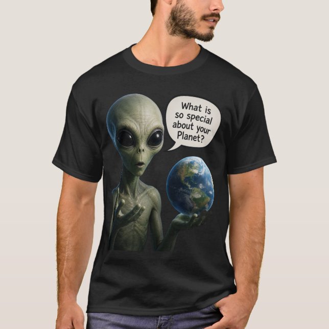 Camiseta Pregunta alienígena (Anverso)
