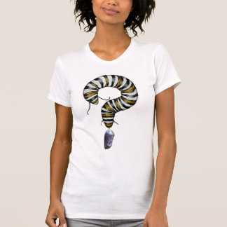 Camiseta pregunta de crisalis de oruga de mariposa monarca