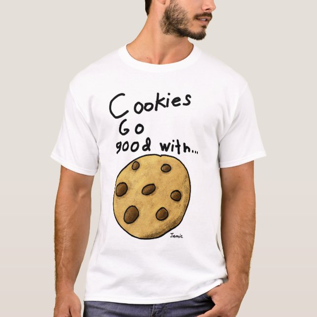 Camiseta Pregunta de la galleta de Jamies bilateral (Anverso)