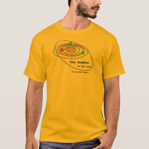Camiseta Pregunta del truco de los planetas de Plutón