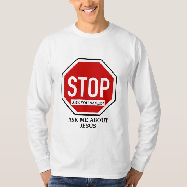 Camiseta Pregúntame por Jesús, testigo cristiano (Anverso)