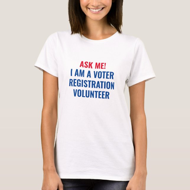 Camiseta Pregúntame si soy personalizado de un voluntario d (Anverso)