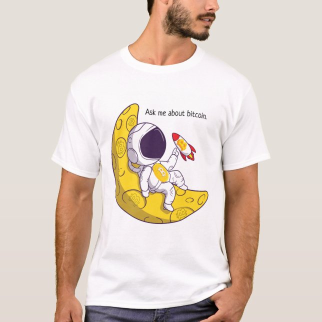 Camiseta Pregúntame sobre Bitcoin (Anverso)