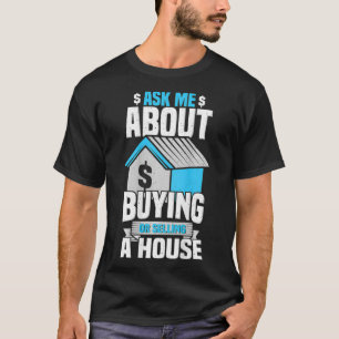 Camiseta Pregúntame sobre el agente inmobiliario Broker Rea