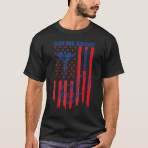Camiseta Pregúntame sobre el consultor de seguros de salud