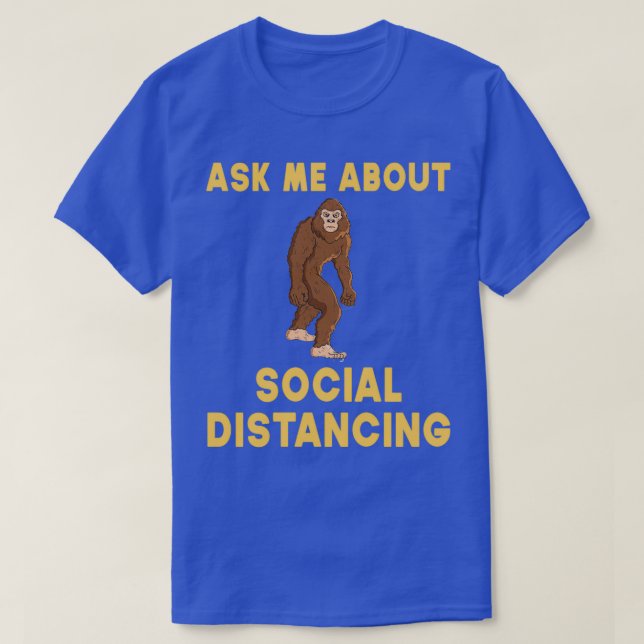 Camiseta Pregúntame sobre el distanciamiento social (Diseño del anverso)