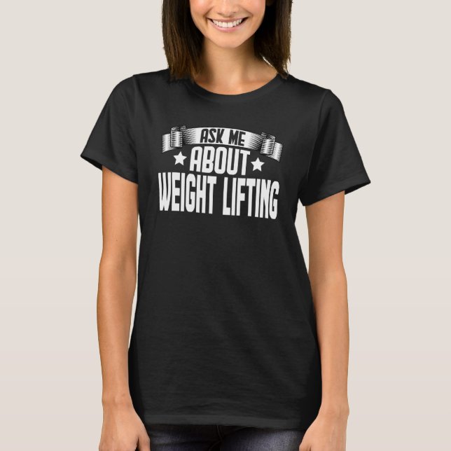Camiseta Pregúntame sobre el ejercicio de entrenamiento par (Anverso)