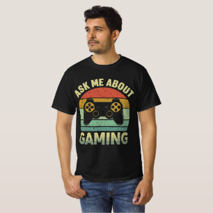 Camiseta Pregúntame sobre el juego: diseño de un jugador di