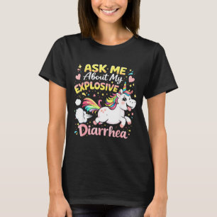 Camiseta Pregúntame sobre el meme divertido de diarrea expl