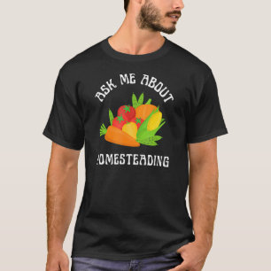 Camiseta Pregúntame sobre el producto de verduras de huerta