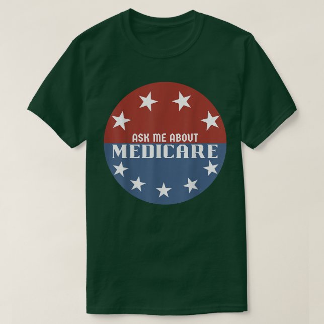 Camiseta Pregúntame sobre el seguro médico (Diseño del anverso)
