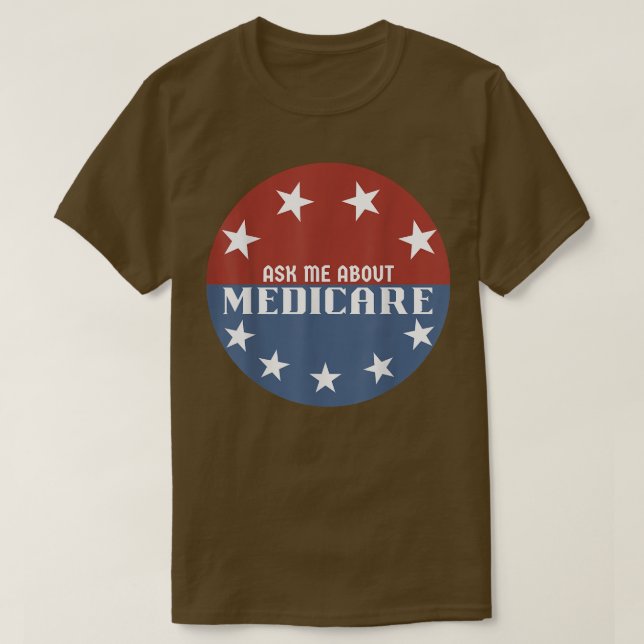 Camiseta Pregúntame sobre el seguro médico (Diseño del anverso)