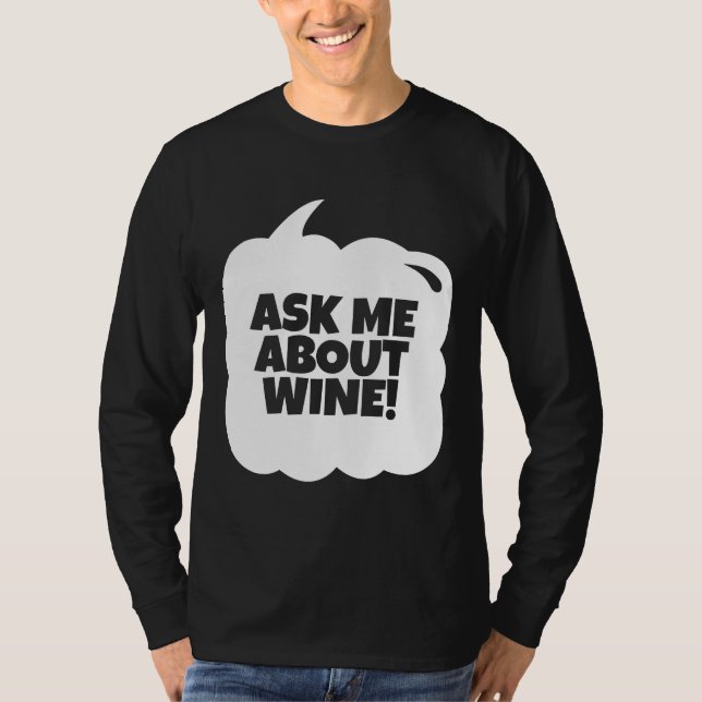Camiseta Pregúntame sobre el vino (Anverso)