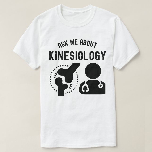 Camiseta Pregúntame sobre Kinesiología, Kinesiólogo (Diseño del anverso)