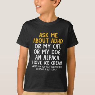 Camiseta Pregúntame sobre la conciencia de la salud mental