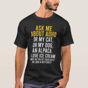 Camiseta Pregúntame sobre la conciencia de la salud mental