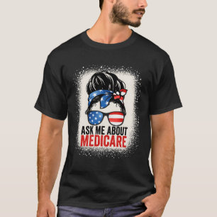 Camiseta Pregúntame sobre las ventas de agentes de seguros 