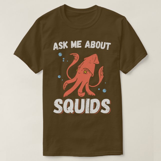 Camiseta Pregúntame sobre los calamares (Diseño del anverso)