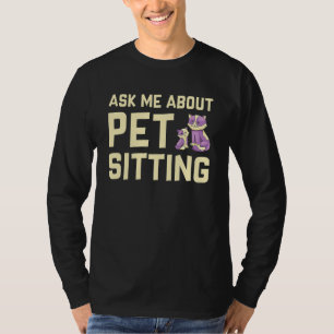 Camiseta Pregúntame sobre los gatos de sitio de los Mascota