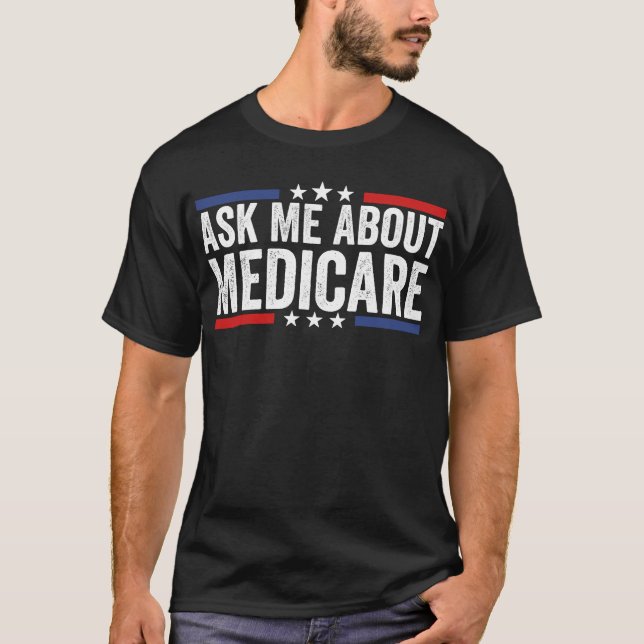 Camiseta Pregúntame sobre Medicare (Anverso)